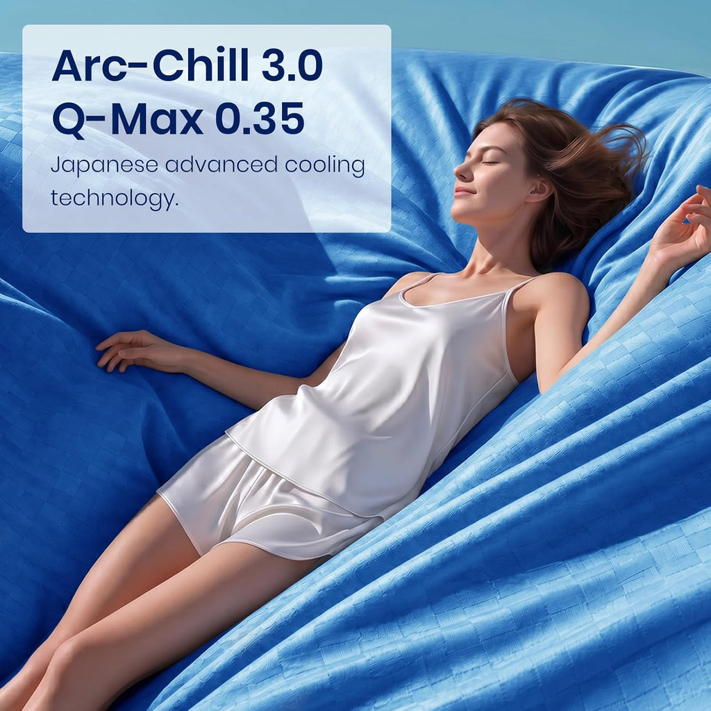 Chill Comfort Arc-Chill Technology Cooling Blanket — Soft Lightweight Fabric