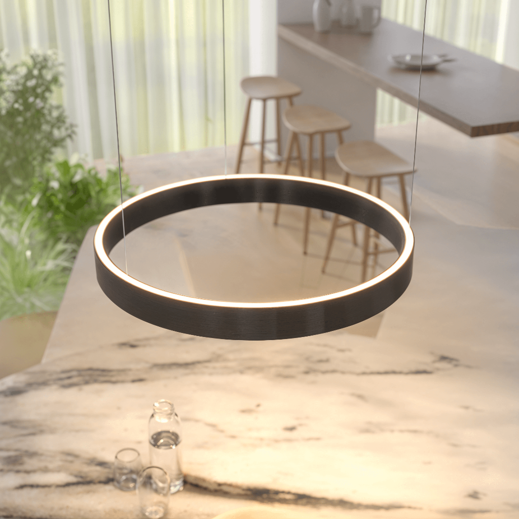 Contemporary LED Ceiling Light — Compact Flush Mount Panel Fixture