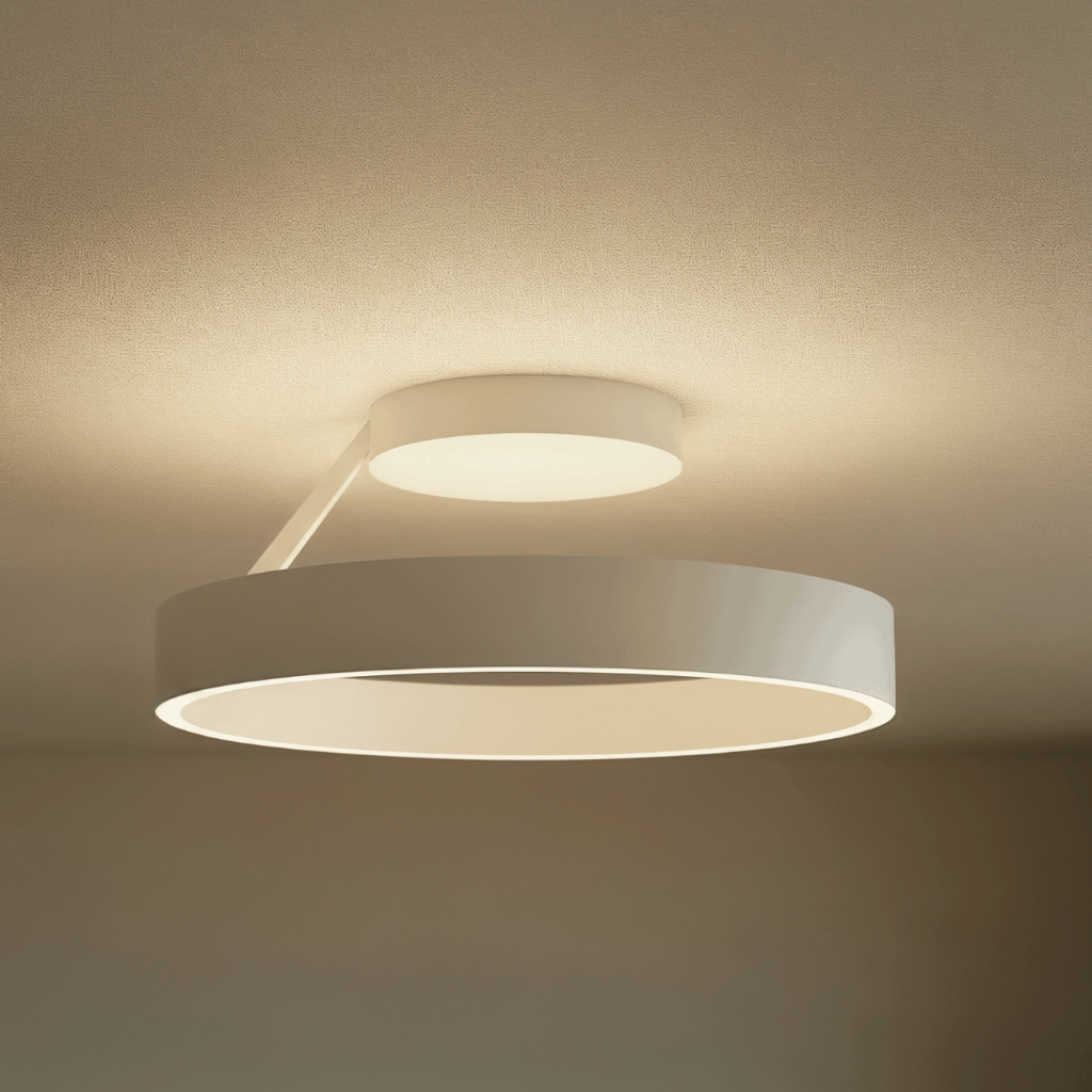 Round LED Ceiling Light — Flush Mount, Slim Low-Profile Design