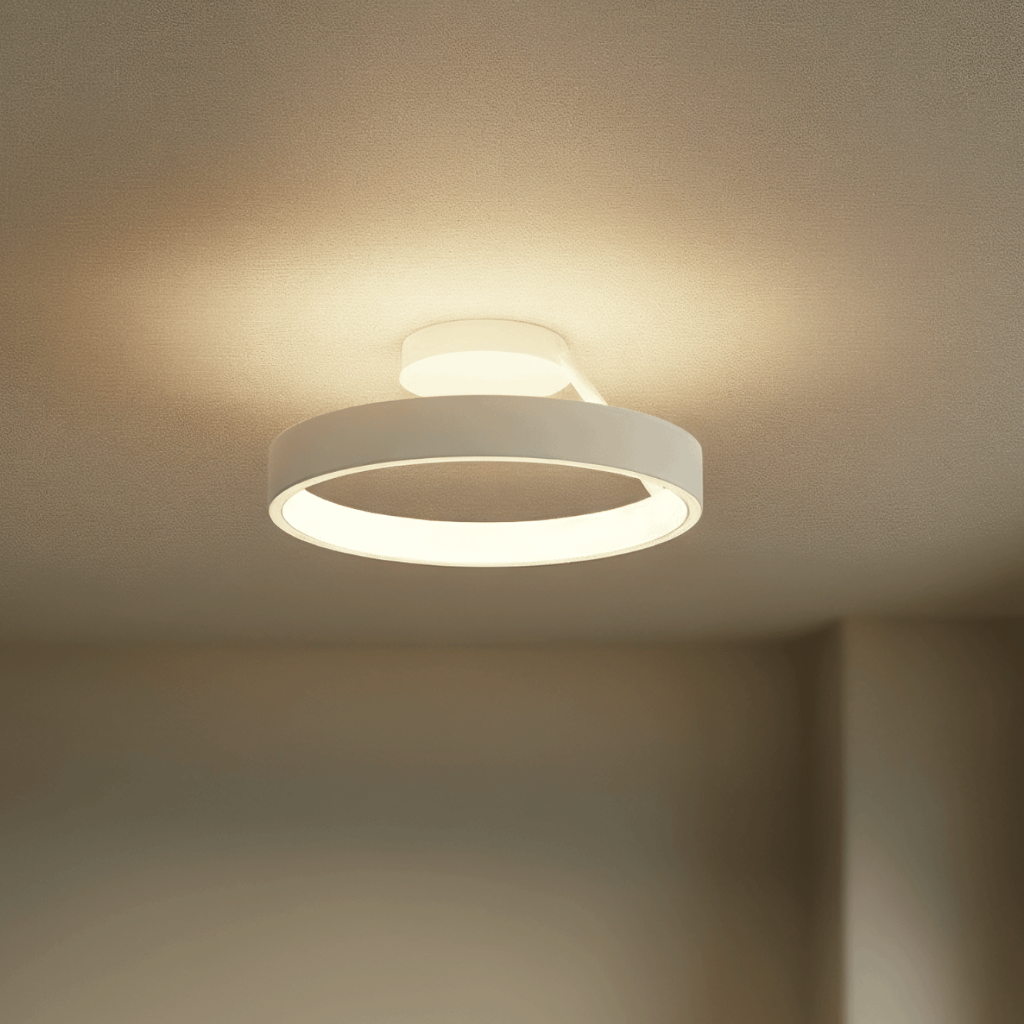 Round LED Ceiling Light — Flush Mount, Slim Low-Profile Design