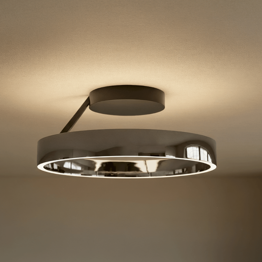 Round LED Ceiling Light — Flush Mount, Slim Low-Profile Design