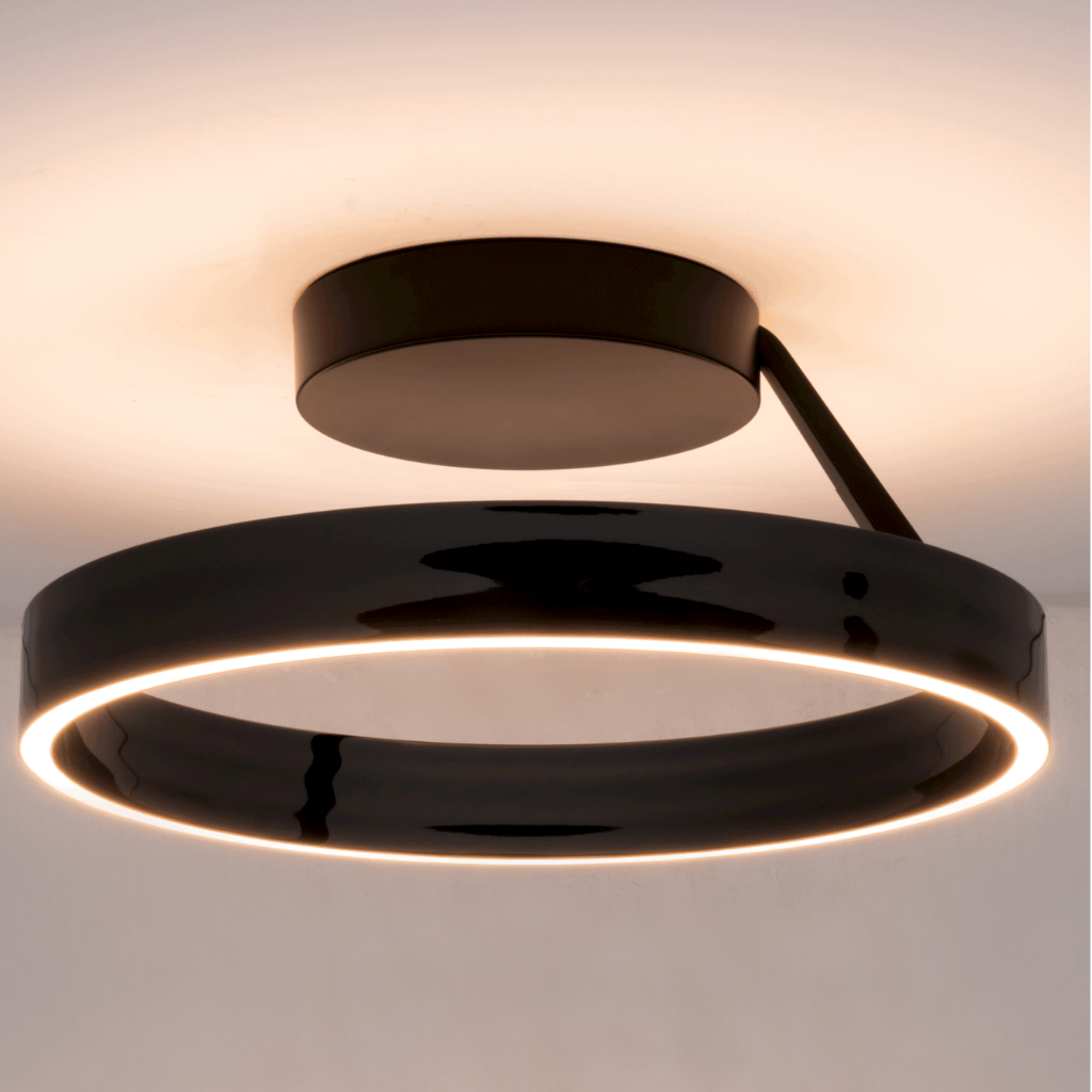Round LED Ceiling Light — Flush Mount, Slim Low-Profile Design