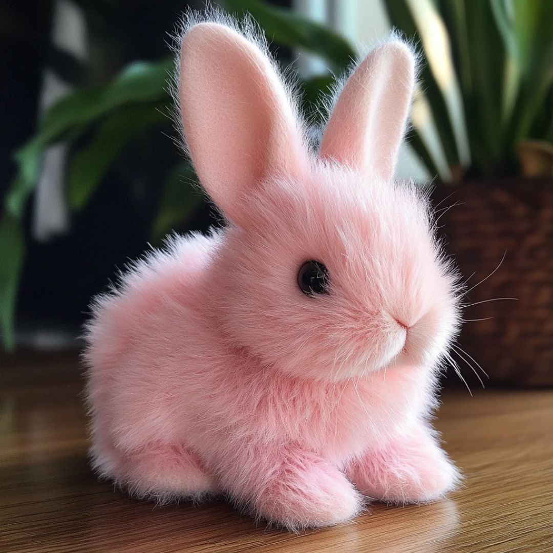 Giocattolo coniglietto di peluche animato con movimento meccanico realistico