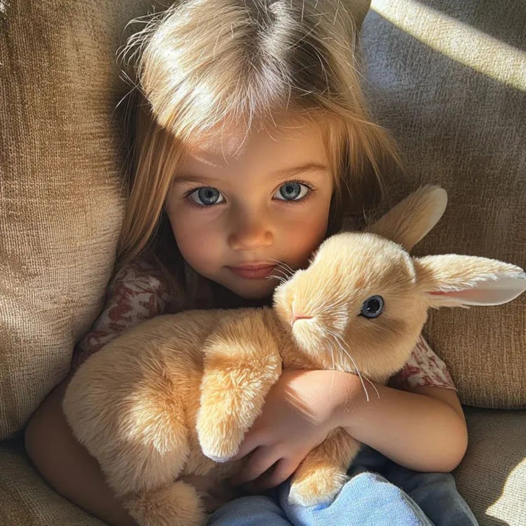 Giocattolo coniglietto di peluche animato con movimento meccanico realistico