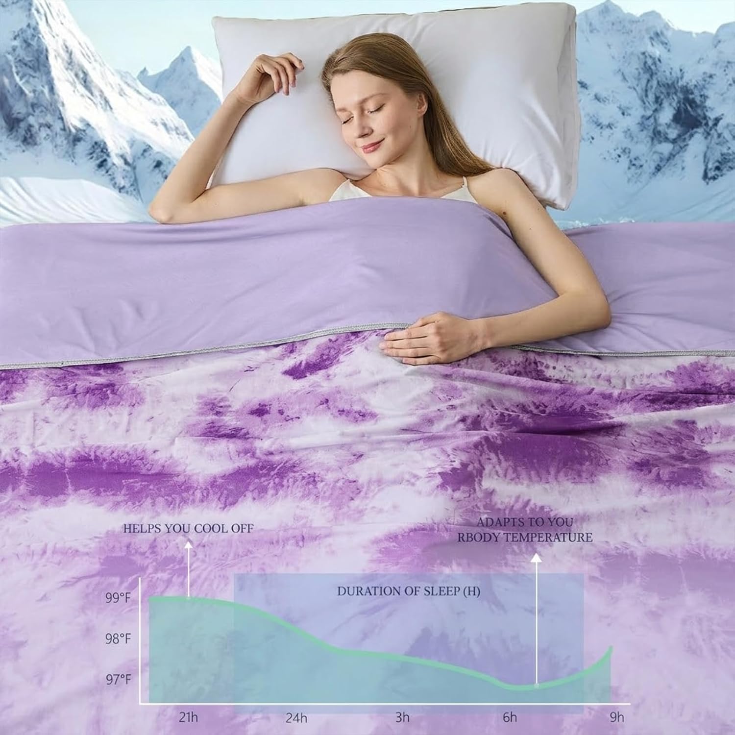 Chill Comfort Cooling Blanket — Lightweight Moisture-Wicking Cool Fabric