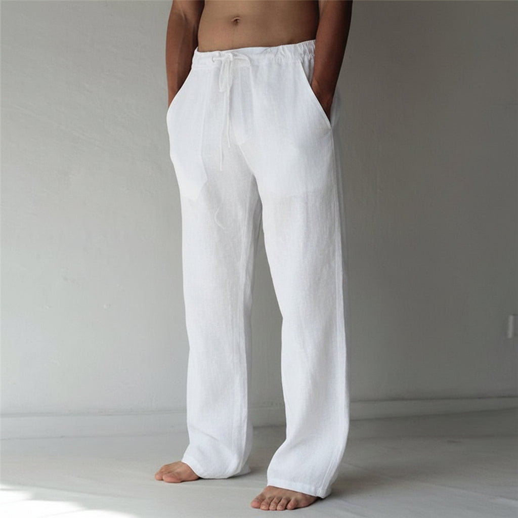 Pantaloni di Lino Vestibilità Casual Leggeri per l'Estate | Meowbutter
