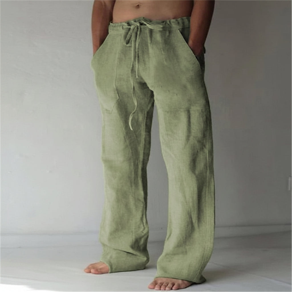 Pantaloni di Lino Vestibilità Casual Leggeri per l'Estate | Meowbutter