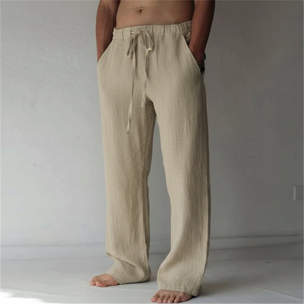 Pantaloni di Lino Vestibilità Casual Leggeri per l'Estate | Meowbutter