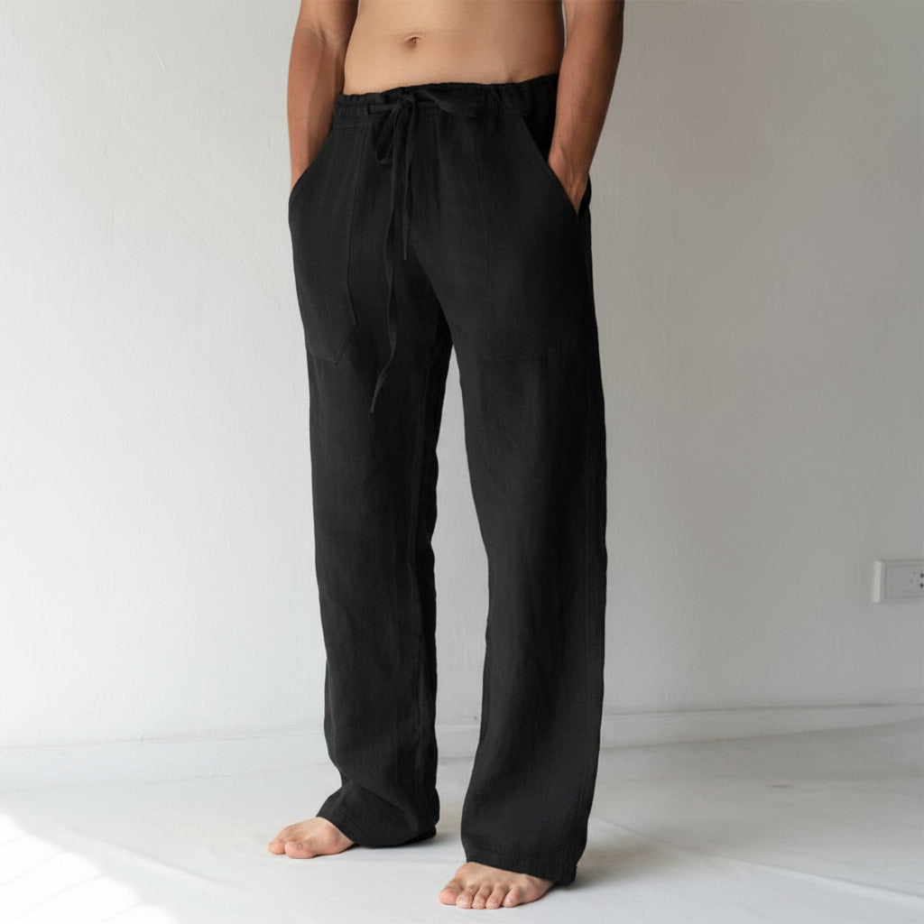 Pantaloni di Lino Vestibilità Casual Leggeri per l'Estate | Meowbutter