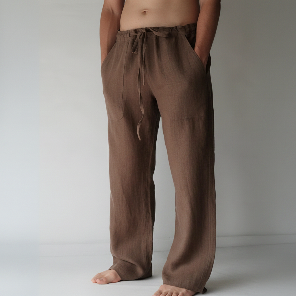 Pantaloni di Lino Vestibilità Casual Leggeri per l'Estate | Meowbutter