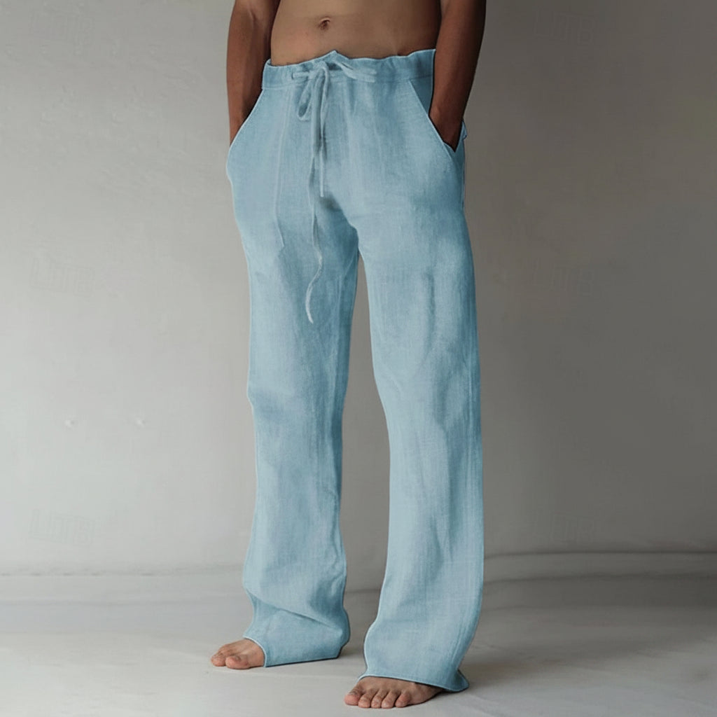 Pantaloni di Lino Vestibilità Casual Leggeri per l'Estate | Meowbutter