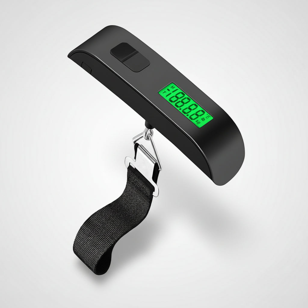 Bilancia digitale portatile per bagagli — Gancio di sollevamento, display elettronico