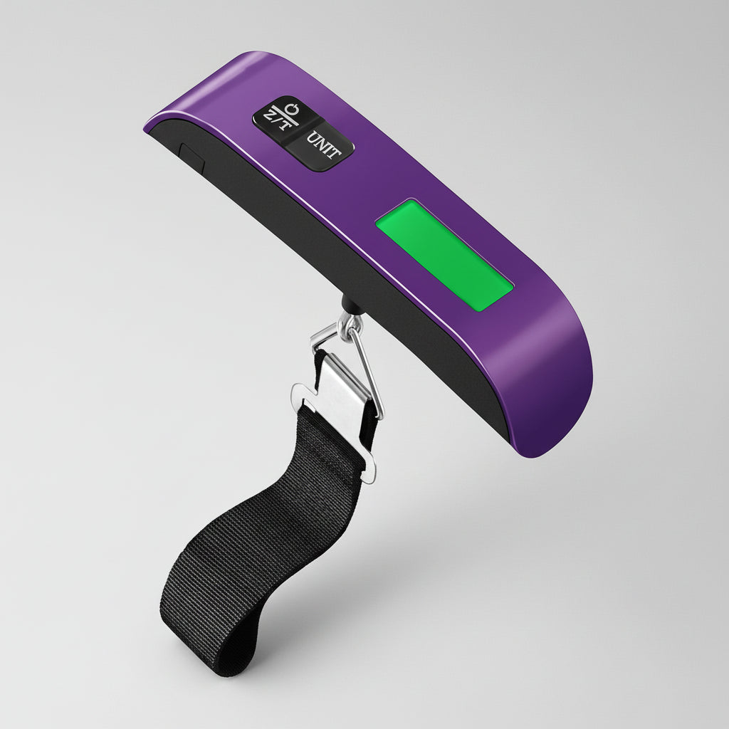 Bilancia digitale portatile per bagagli — Gancio di sollevamento, display elettronico
