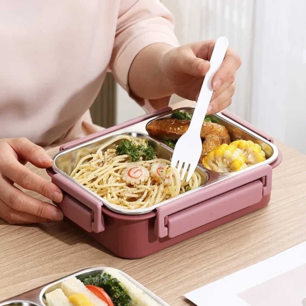 Cutie de prânz din oțel inoxidabil Bento, recipient alimentar etanș | Meowbutter
