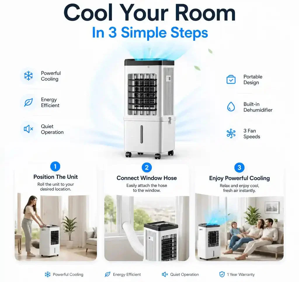 Criovex – Aire acondicionado portátil de 13.000 BTU | meowbutter