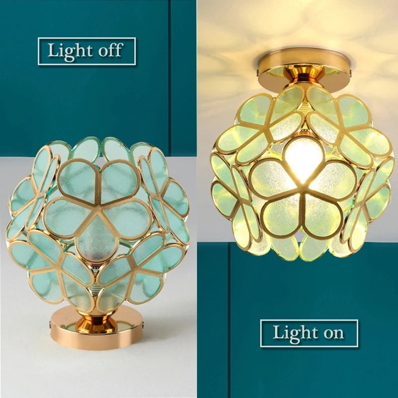 Nordic Petal Aisle Ceiling Lamp | Elegant Corridor & Bedroom Light | Meowbutter