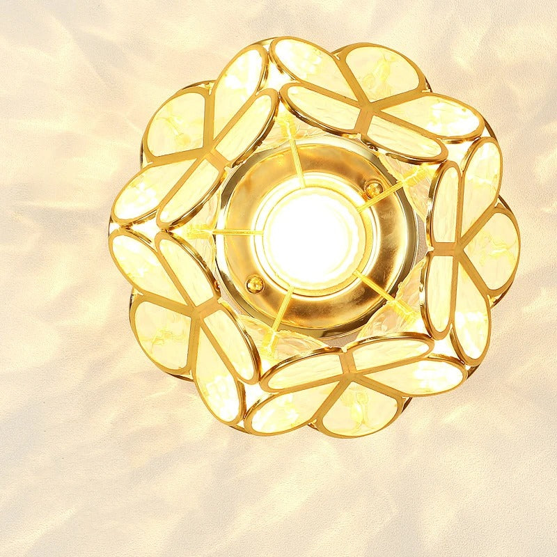 Nordic Petal Aisle Ceiling Lamp | Elegant Corridor & Bedroom Light | Meowbutter