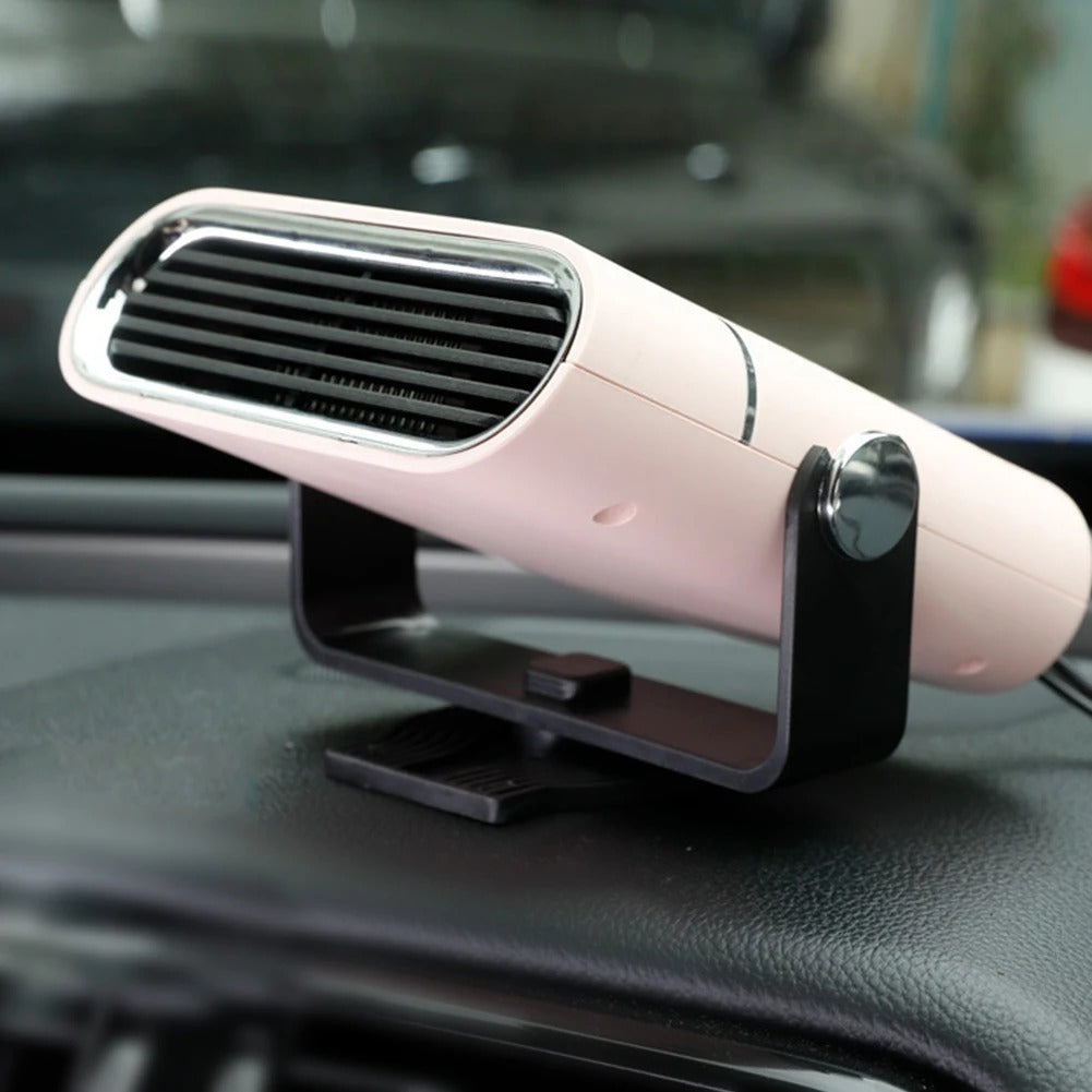 Car Fan - 4-in-1 Heating & Cooling - 12V/24V - 360 Degree Rotation - White & Black | meowbutter