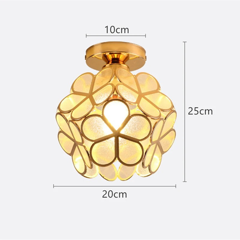 Nordic Petal Aisle Ceiling Lamp | Elegant Corridor & Bedroom Light | Meowbutter