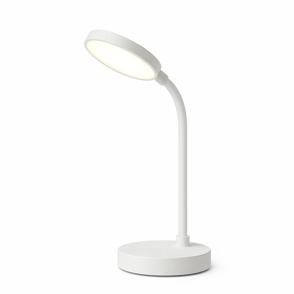 Lampada da scrivania LED con ricarica USB | Lampada da lettura regolabile a collo di cigno | Meowbutter