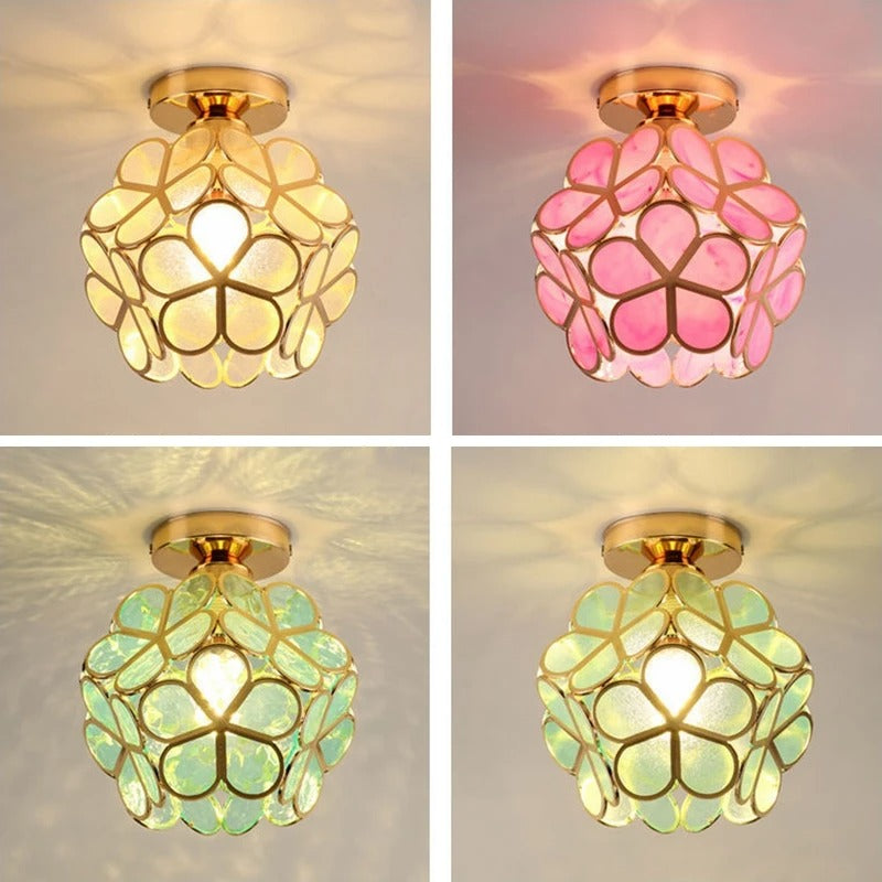 Nordic Petal Aisle Ceiling Lamp | Elegant Corridor & Bedroom Light | Meowbutter