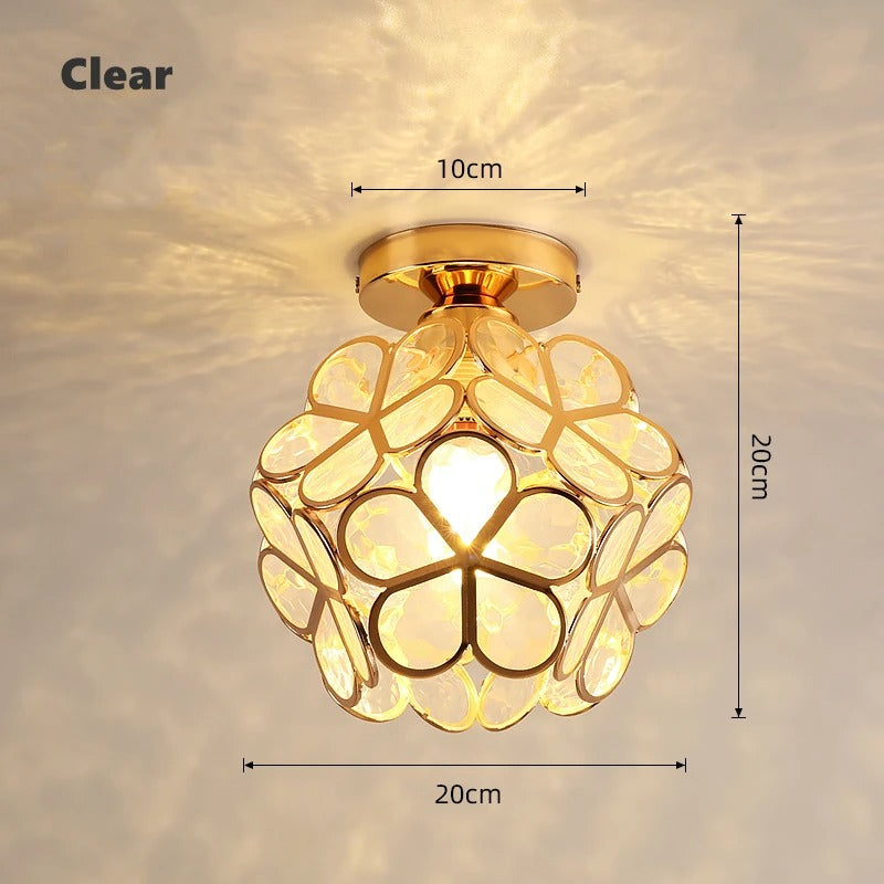 Nordic Petal Aisle Ceiling Lamp | Elegant Corridor & Bedroom Light | Meowbutter