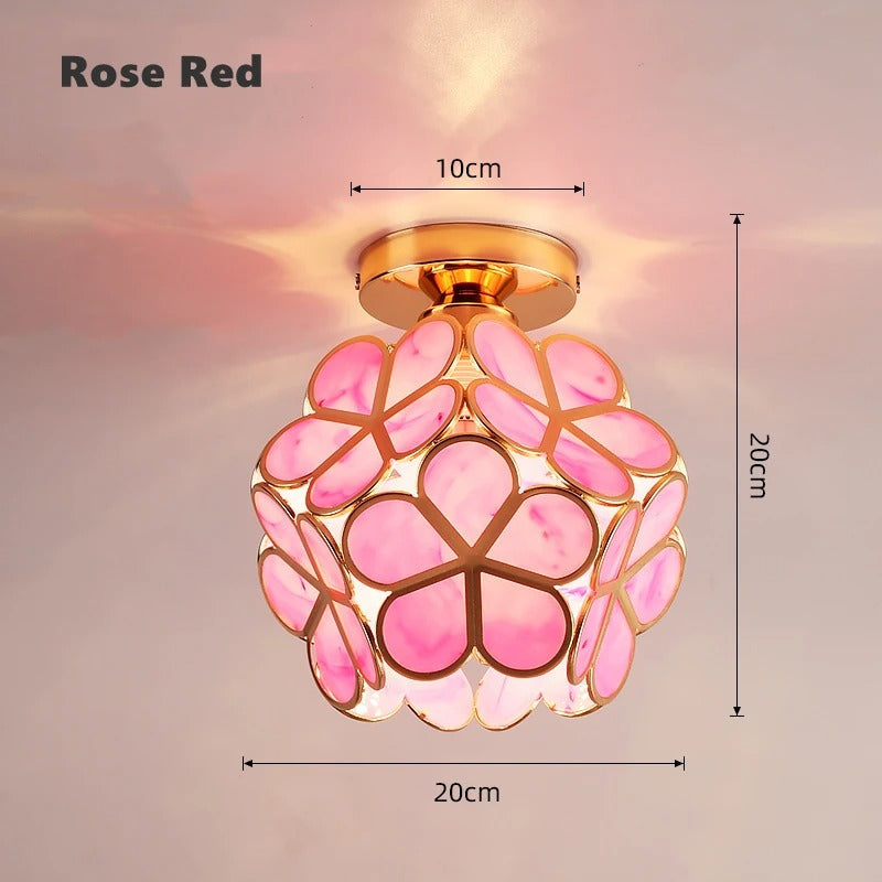 Nordic Petal Aisle Ceiling Lamp | Elegant Corridor & Bedroom Light | Meowbutter