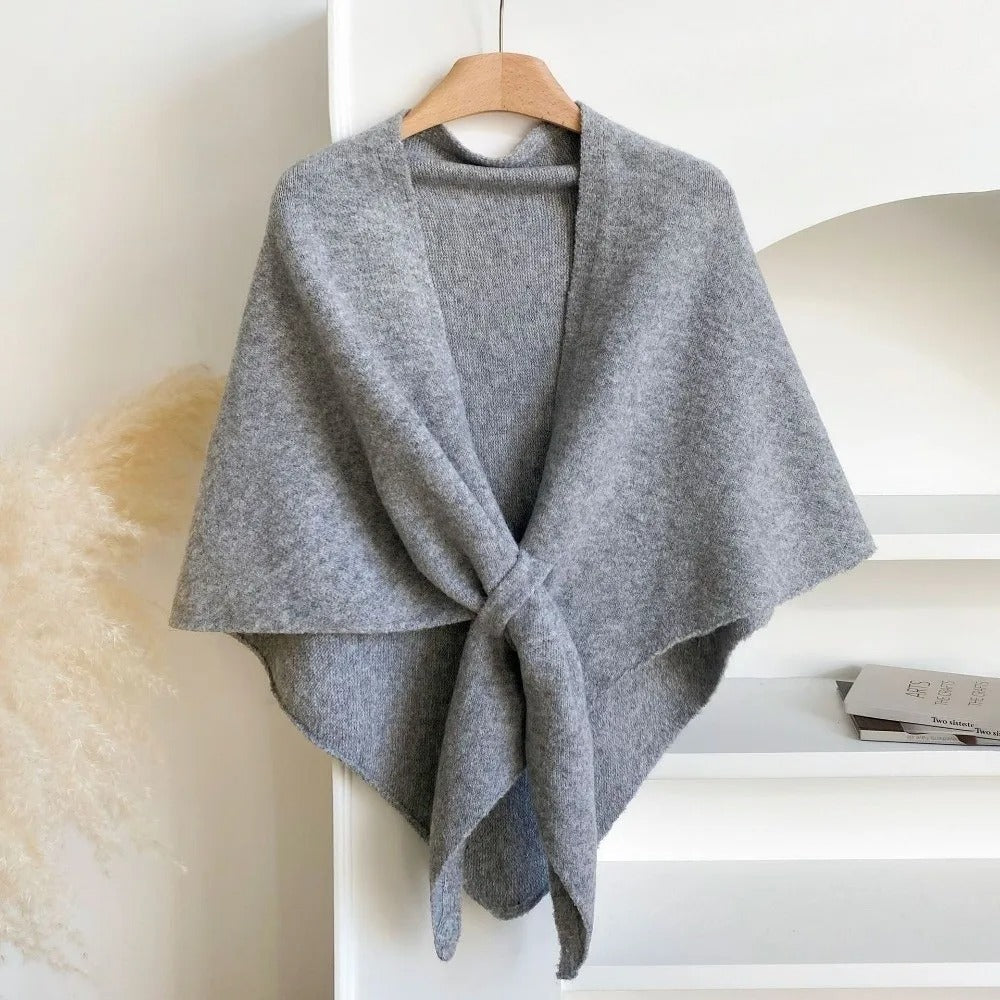 The Fleece Shawl With Elegant Draping And Lightweight Warmth