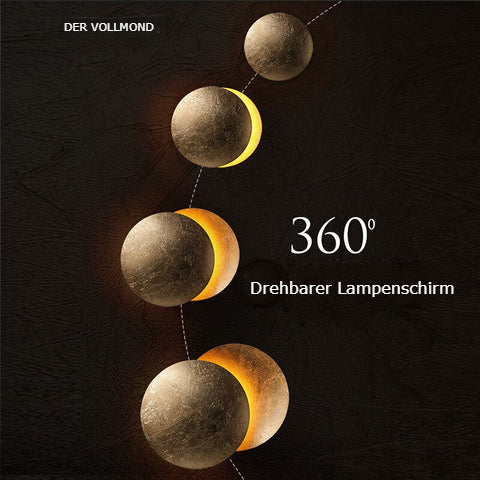 Lunaris Modern Wall Fixture — Design a dischi sovrapposti a eclissi solare