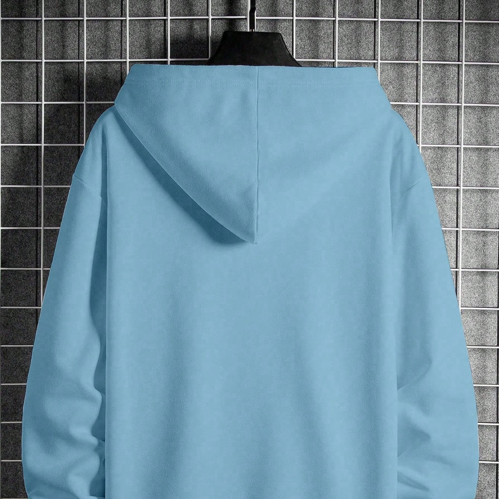 Herre Oversized Hoodie med Lange Ærmer Sweatshirt | Casual | Meowbutter