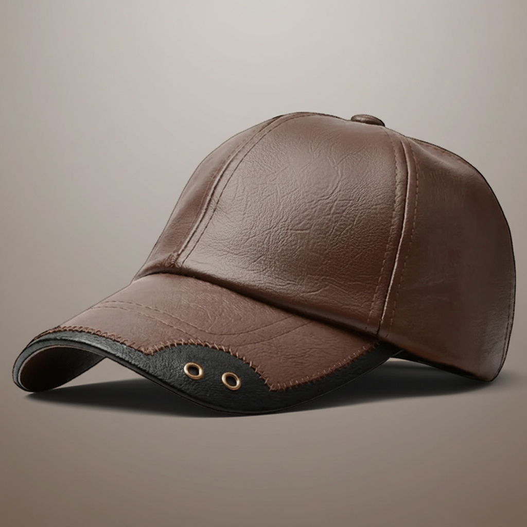Strukturierte Baseballkappe für Herren – verstellbare Schnalle hinten
