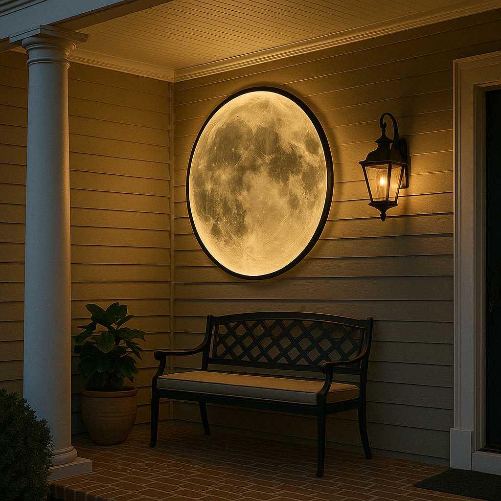 Mond-Wandlampe | Himmlische Eleganz für moderne Innenräume | Meowbutter