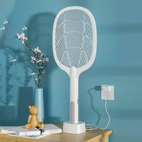 Raquette électrique anti-moustiques - Rechargeable par USB - Raquette anti-insectes portable | meowbutter