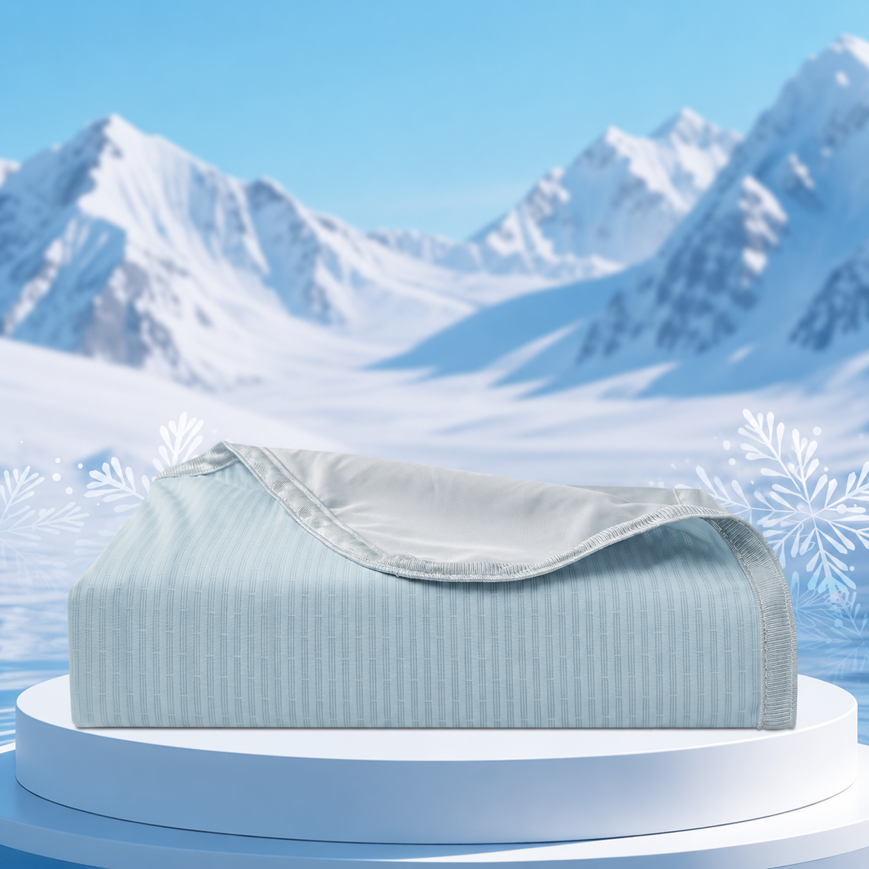 Chill Comfort Reversible Cooling Blanket — Breathable Design, Rapid Heat Extraction