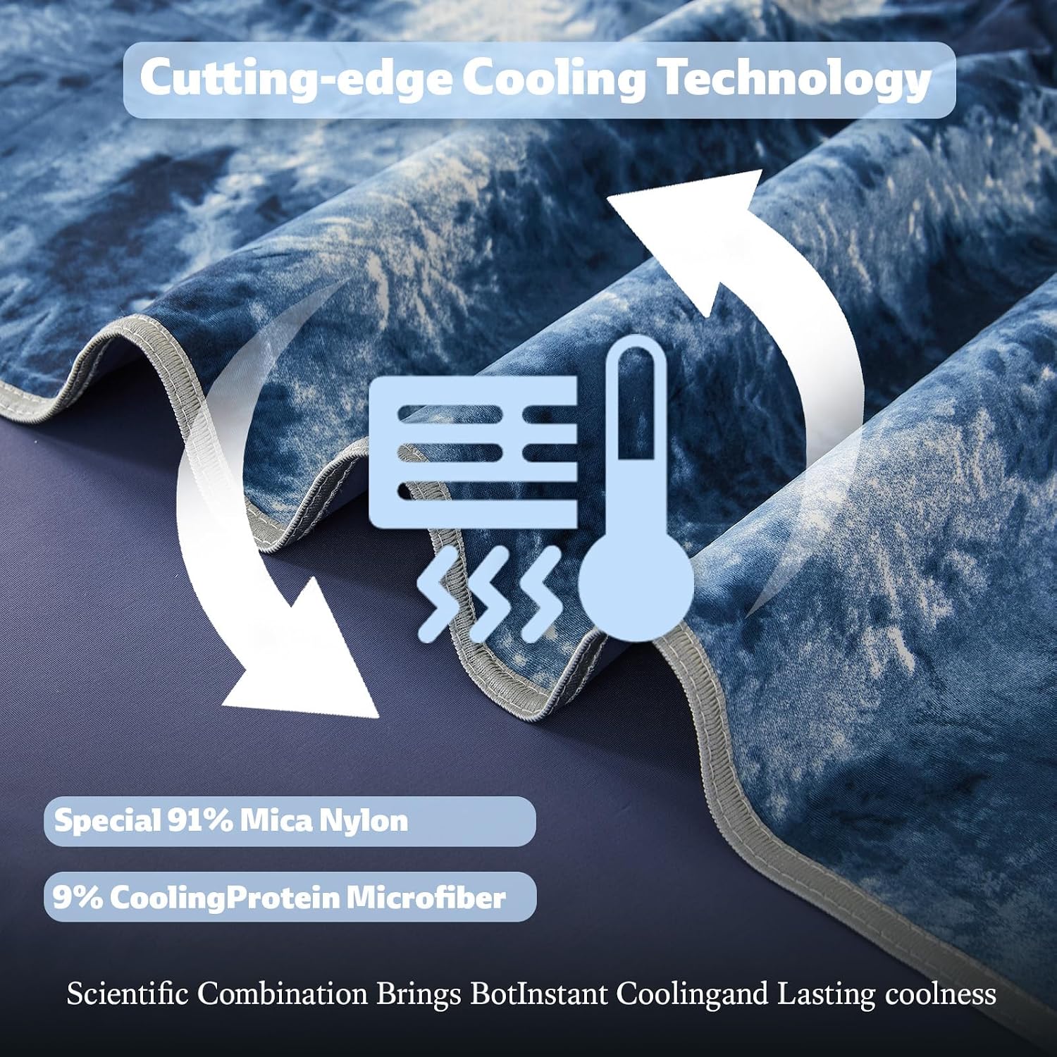 Chill Comfort Cooling Blanket — Lightweight Moisture-Wicking Cool Fabric
