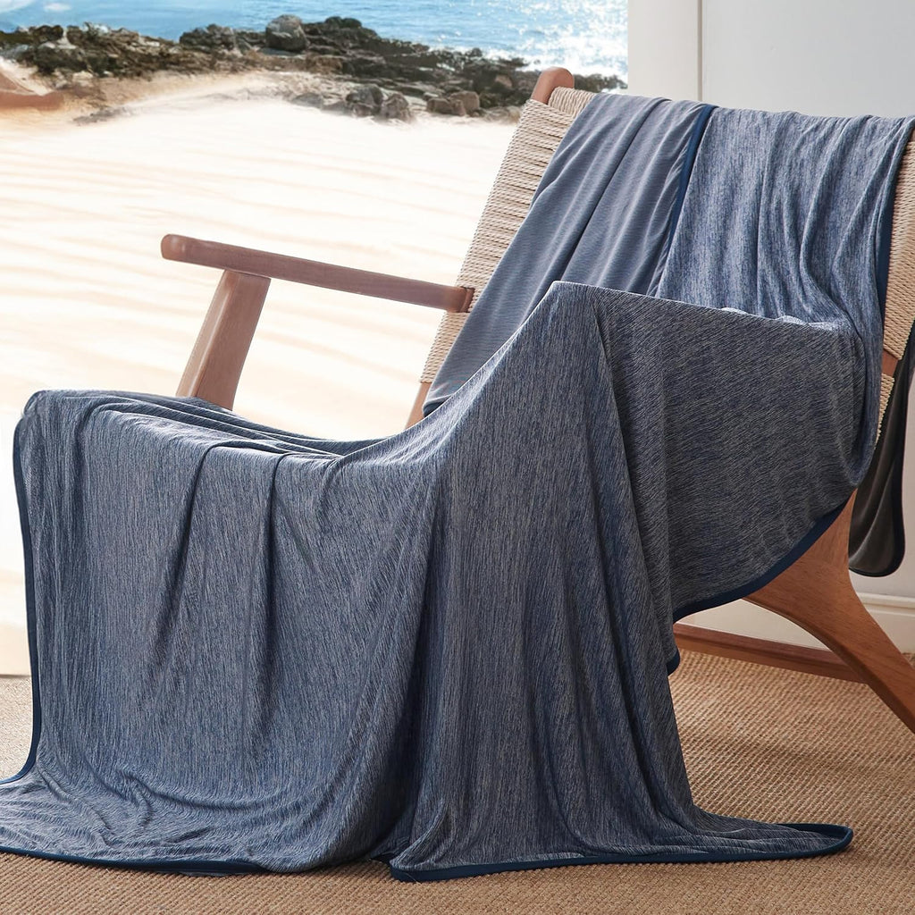 Cozy Comfort bambus-kølende plaid - let, temperaturregulerende
