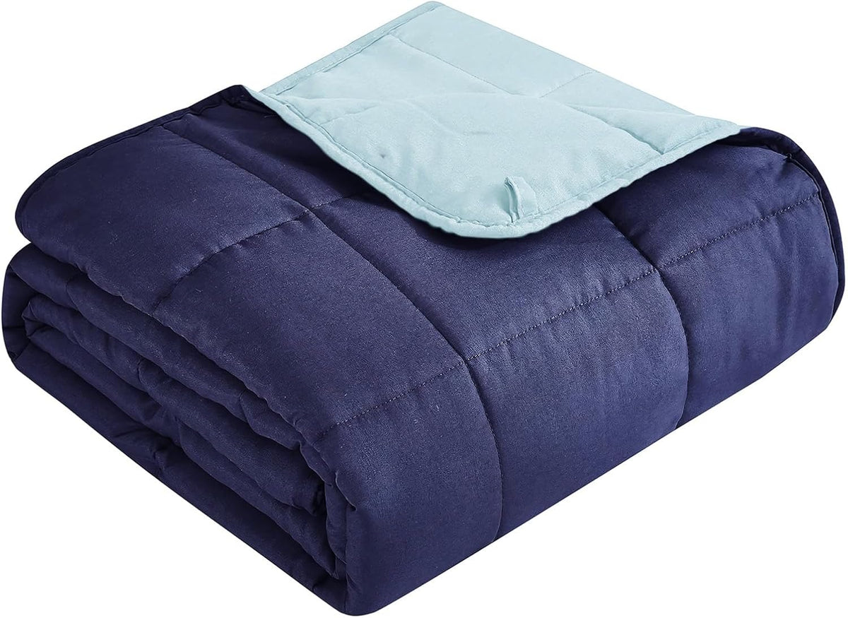 Pătură ponderată Cozy Comfort — țesătură din microfibră răcoritoare, umplutură cu reglare termică