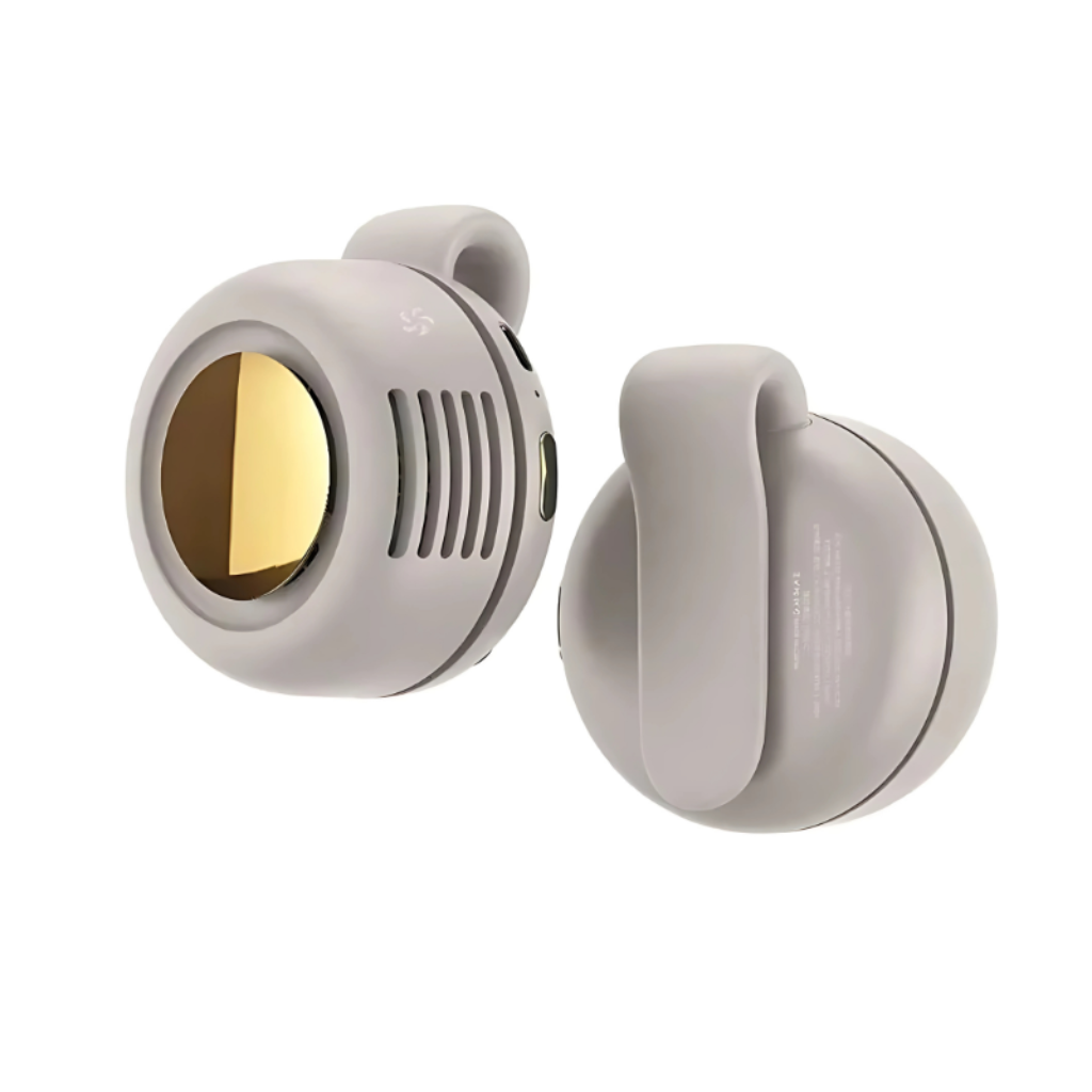 USB-ről tölthető mini nyakventilátor - hordozható, lapát nélküli, zárt kialakítás