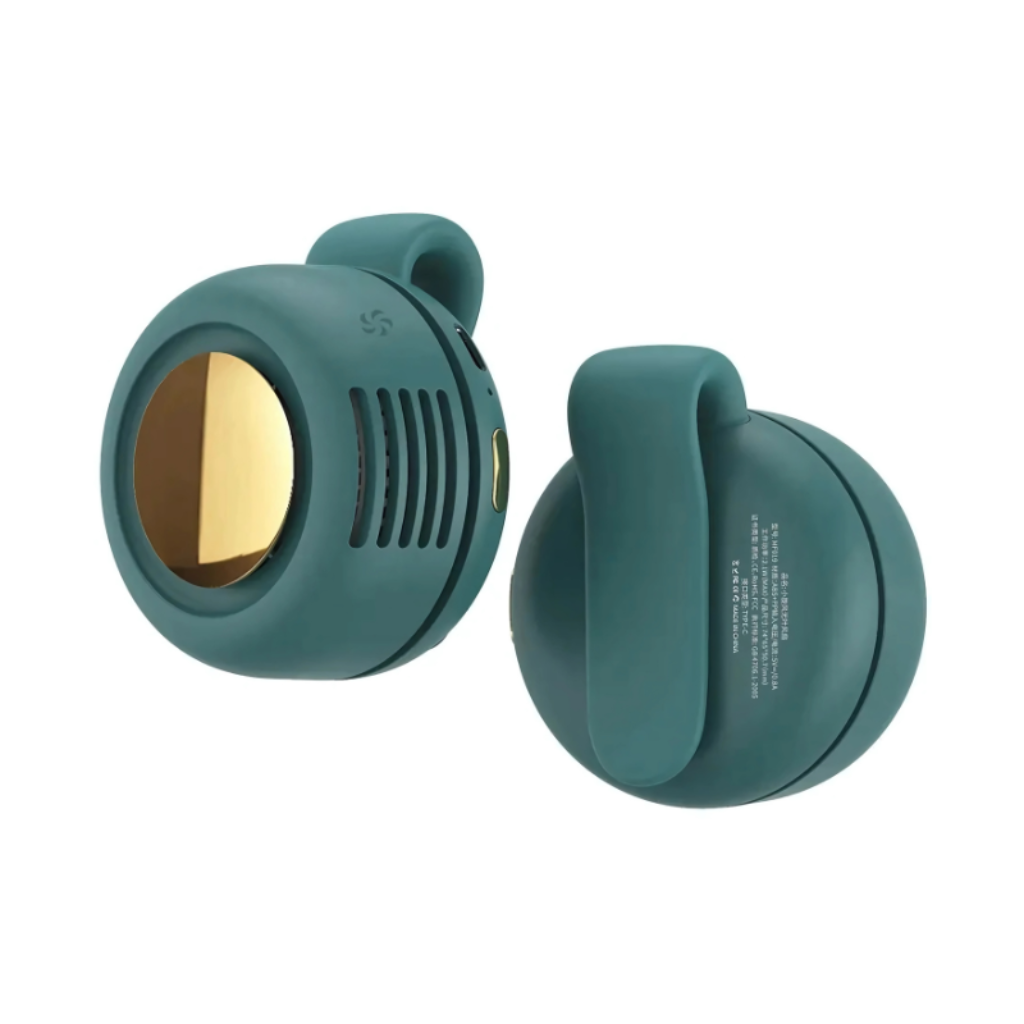USB-ről tölthető mini nyakventilátor - hordozható, lapát nélküli, zárt kialakítás