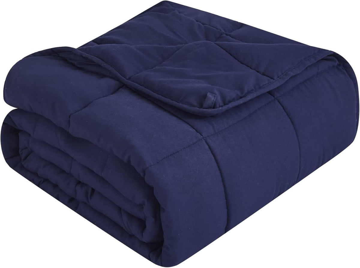 Pătură ponderată Cozy Comfort — țesătură din microfibră răcoritoare, umplutură cu reglare termică
