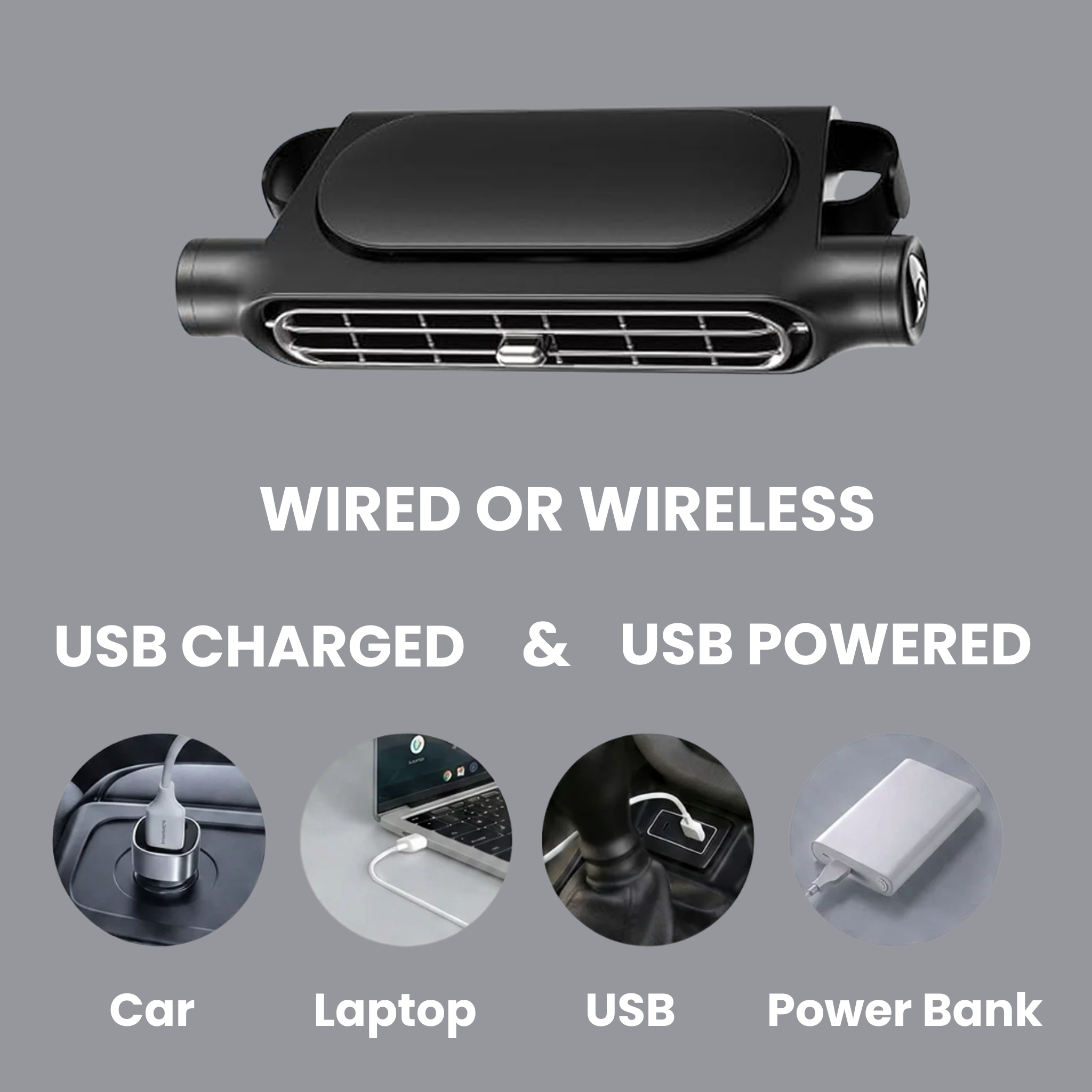 SeatBreeze Bladeless Headrest Fan For Cars With Adjustable Airflow