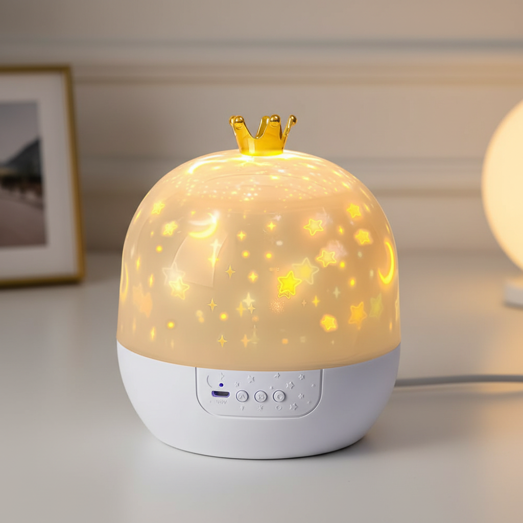 Kids Galaxy Star Projector Night Light — Portable LED Constellation & Nebula Display
