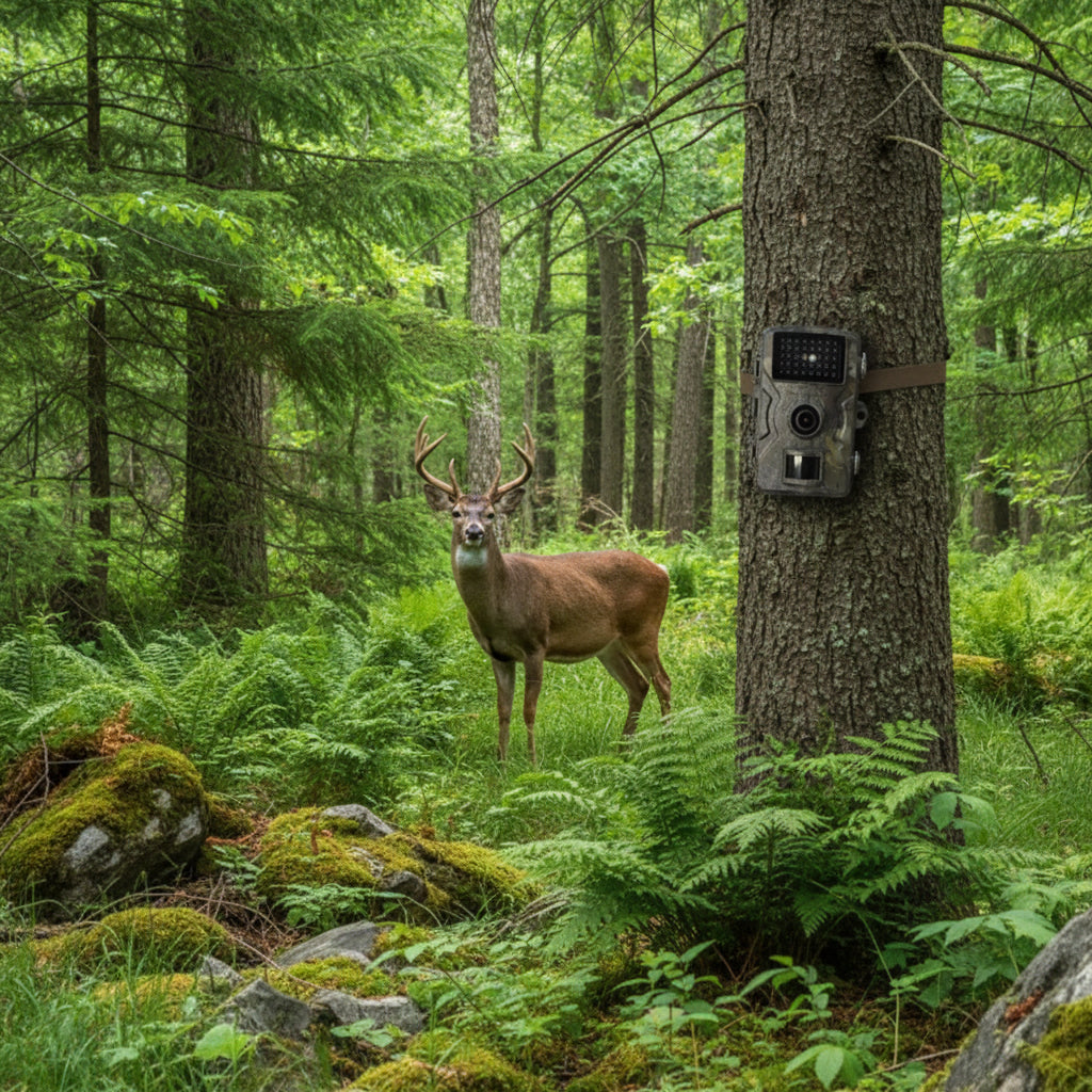 Infrarot-Nachtsicht-Wildkamera — Automatischer Tag-Nacht-Wechsel, bewegungsaktivierter Sensor