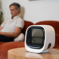 Mini személyi léghűtő - USB-ről táplált asztali ventilátor és hordozható hűtőegység