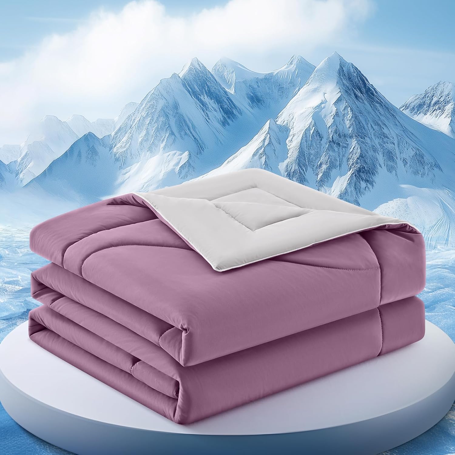 Breathable Ice Feel Cooling Comforter — Heat Dispersing Fabric