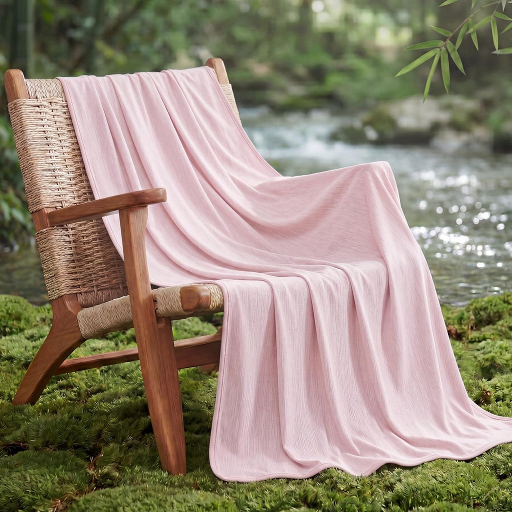 Cozy Comfort bambus-kølende plaid - let, temperaturregulerende