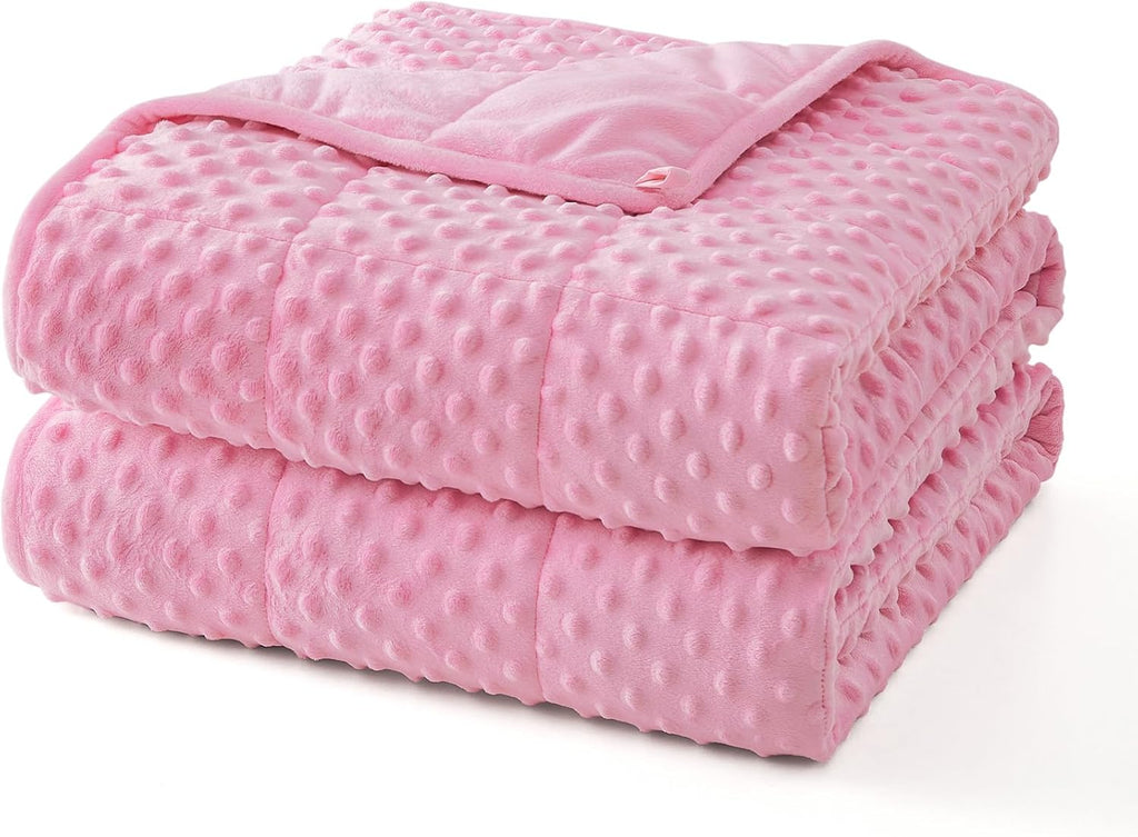 Cozy Comfort Gewichtsdecke mit Punktmuster — Kühlender Mikrofaserbezug, gleichmäßige Gewichtsverteilung