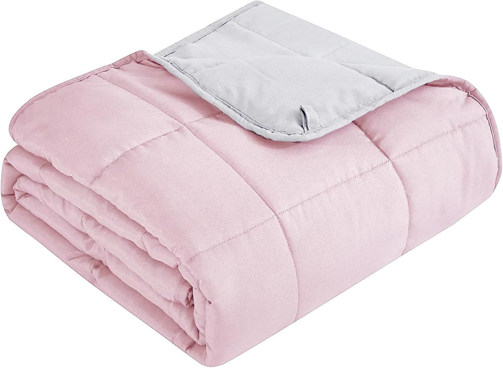 Pătură ponderată Cozy Comfort — țesătură din microfibră răcoritoare, umplutură cu reglare termică