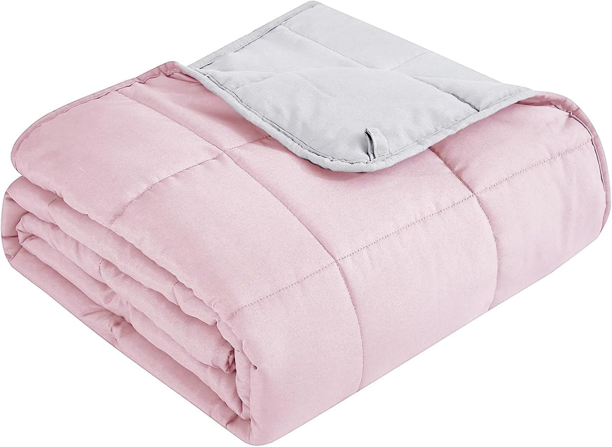 Pătură ponderată Cozy Comfort — țesătură din microfibră răcoritoare, umplutură cu reglare termică