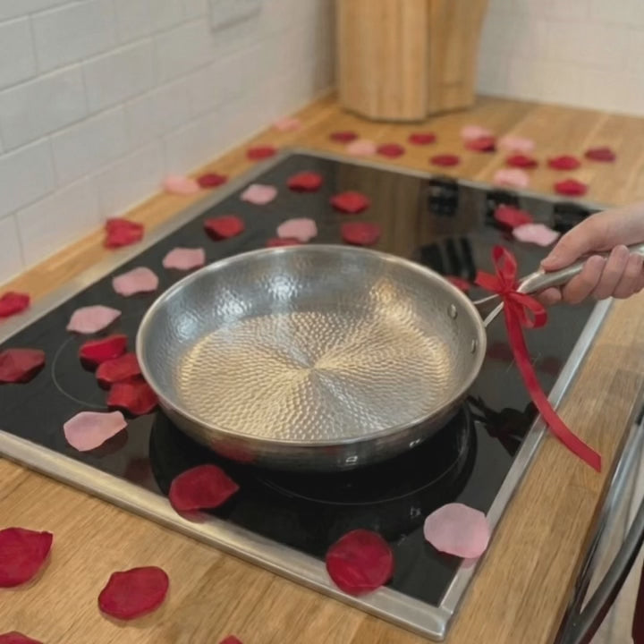 Premium Pure Titanium Fry Pan: 100% PFAS-Free & Built for a Lifetime